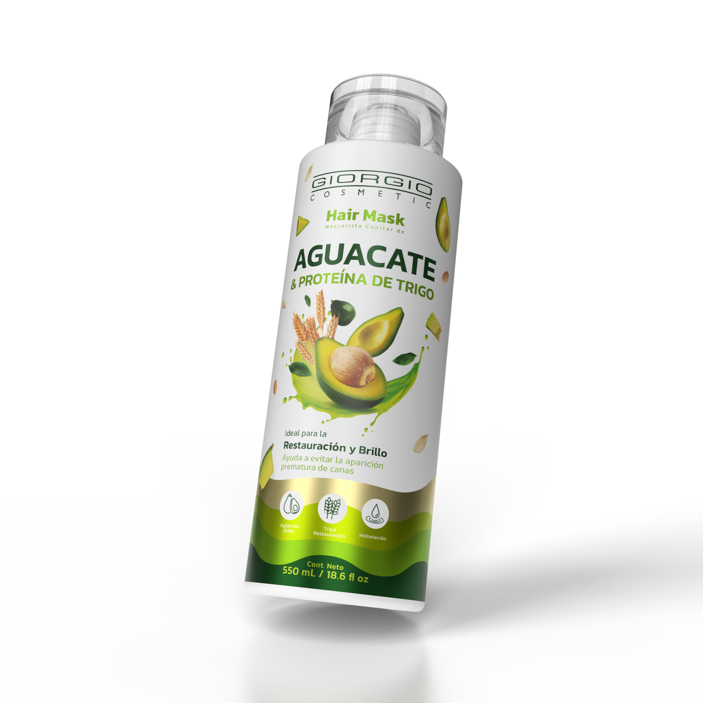 HAIR MASK DE AGUACATE & PROTEÍNA DE TRIGO X 550 mL