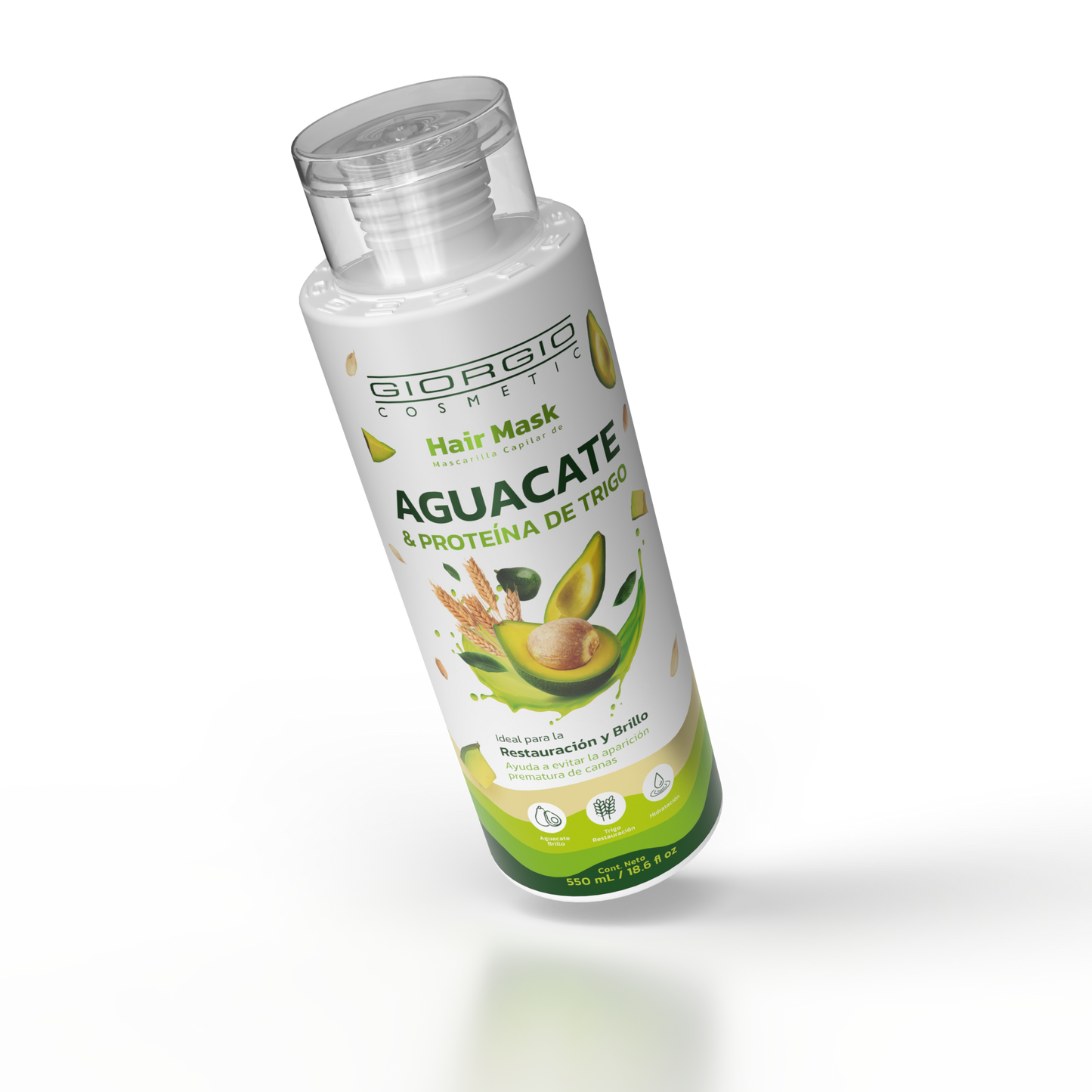 HAIR MASK DE AGUACATE & PROTEÍNA DE TRIGO X 550 mL