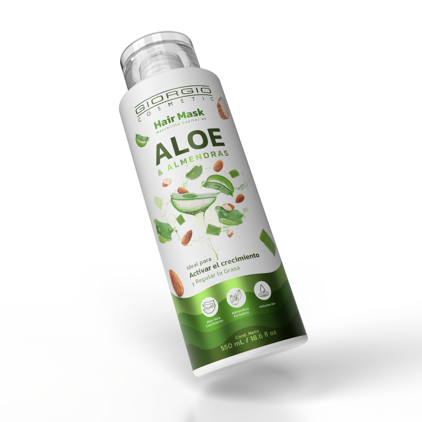 HAIR MASK DE ALOE & ALMENDRAS X 550 mL