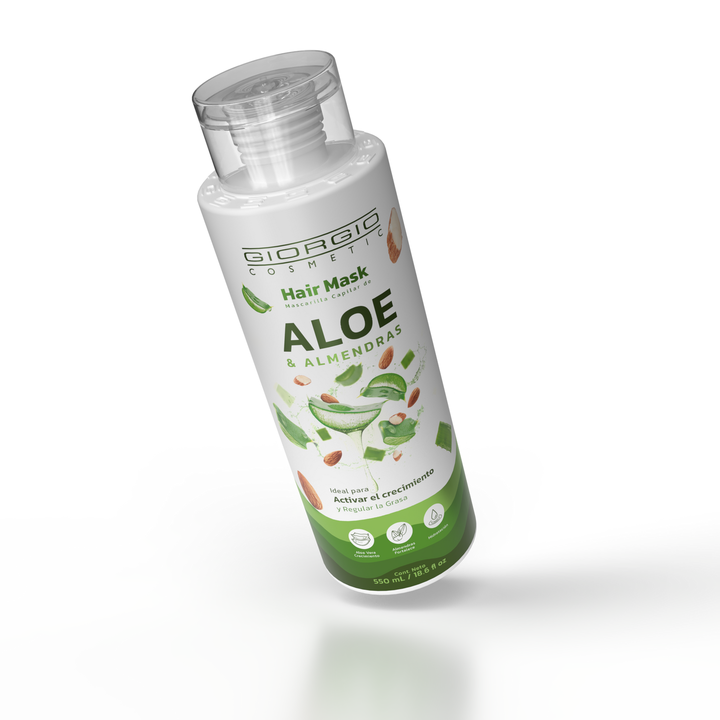 HAIR MASK DE ALOE & ALMENDRAS X 550 mL