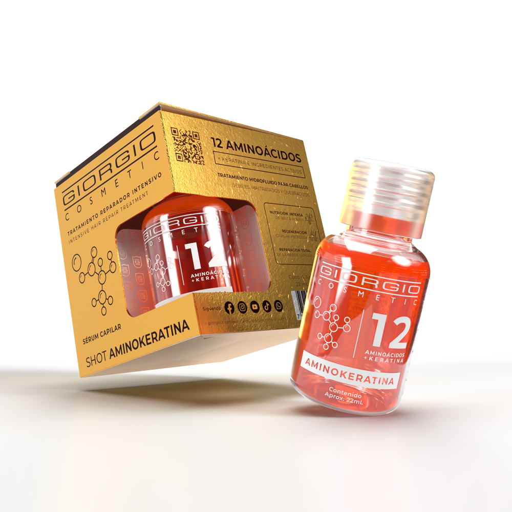 AMPOLLETA AMINOKERATINA CAJA X 4 UNIDADES - 20 mL