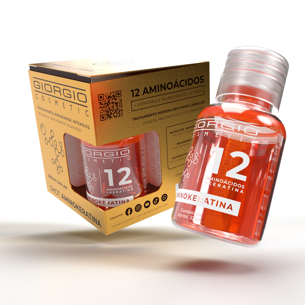 AMPOLLETA AMINOKERATINA CAJA X 4 UNIDADES - 20 mL