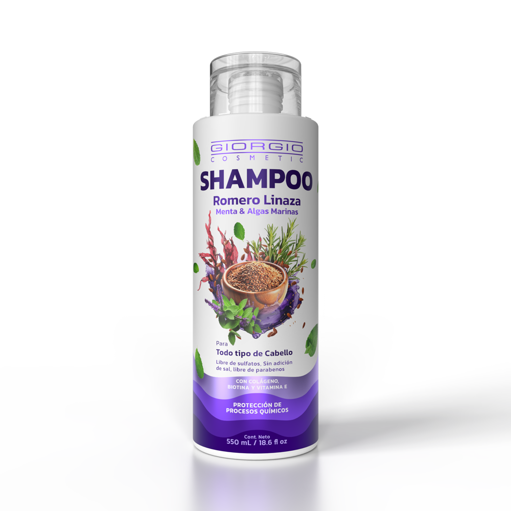 SHAMPOO DE ROMERO LINAZA Y MENTA 550 mL