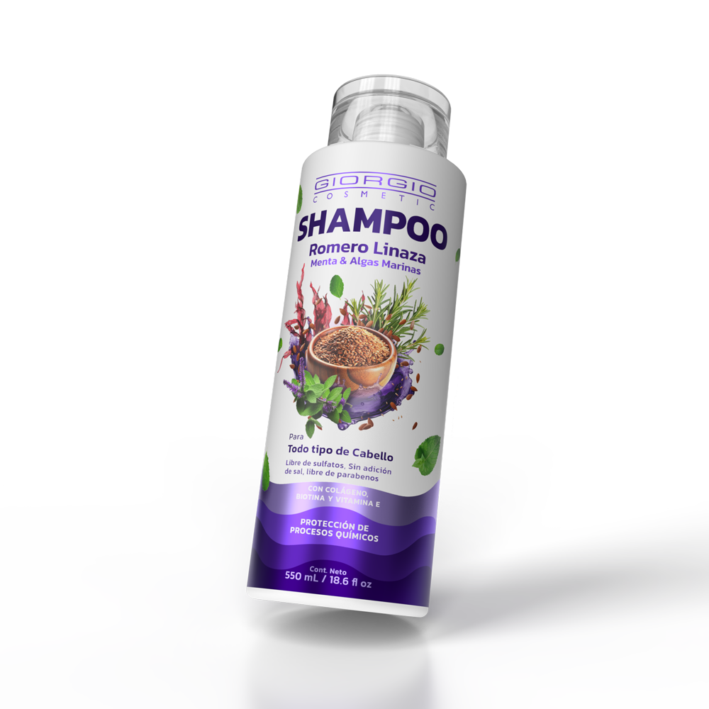 SHAMPOO DE ROMERO LINAZA Y MENTA 550 mL