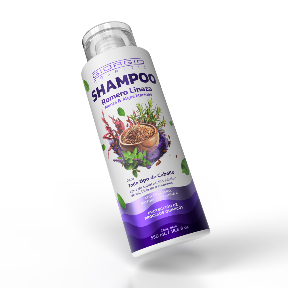 SHAMPOO DE ROMERO LINAZA Y MENTA 550 mL
