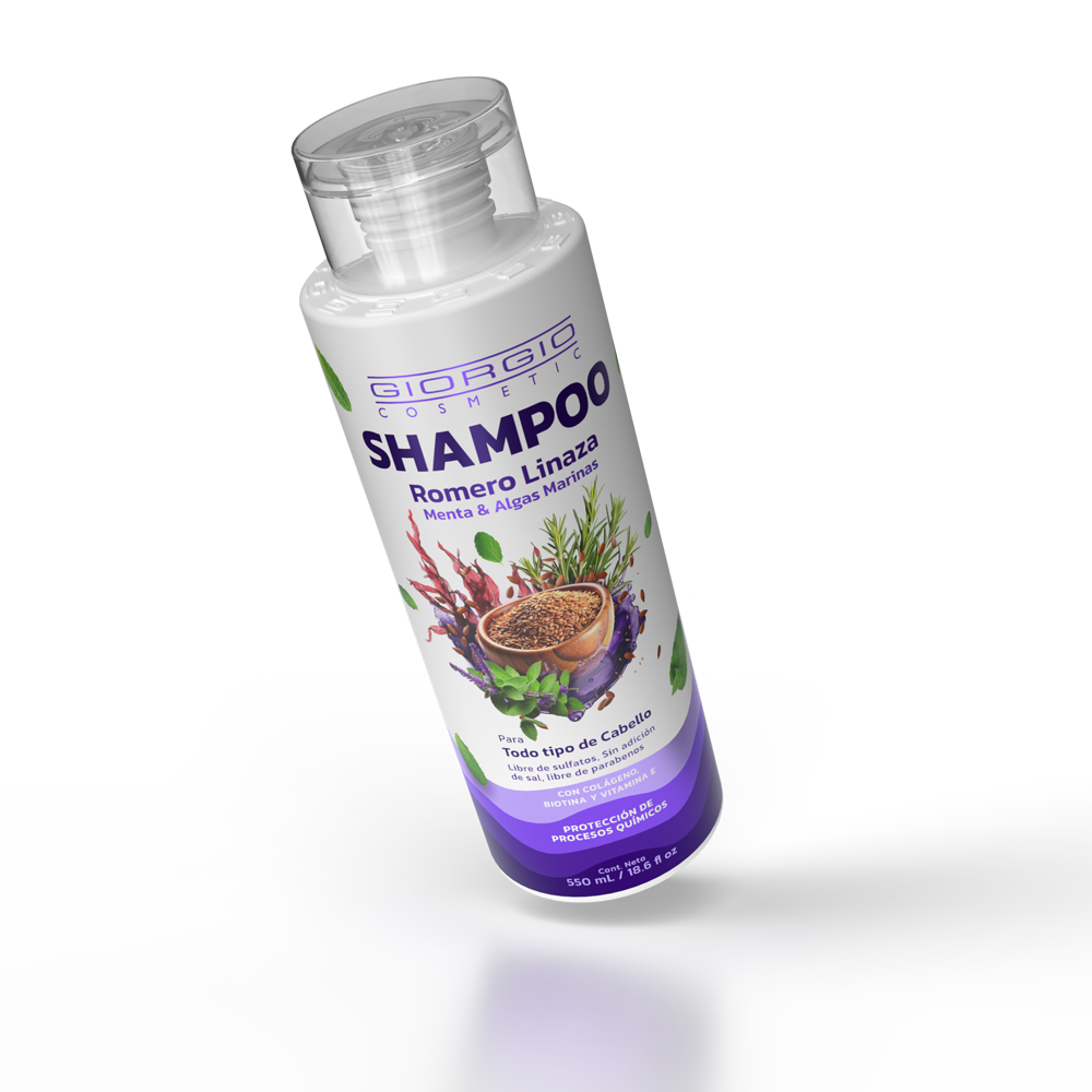 SHAMPOO DE ROMERO LINAZA Y MENTA 550 mL