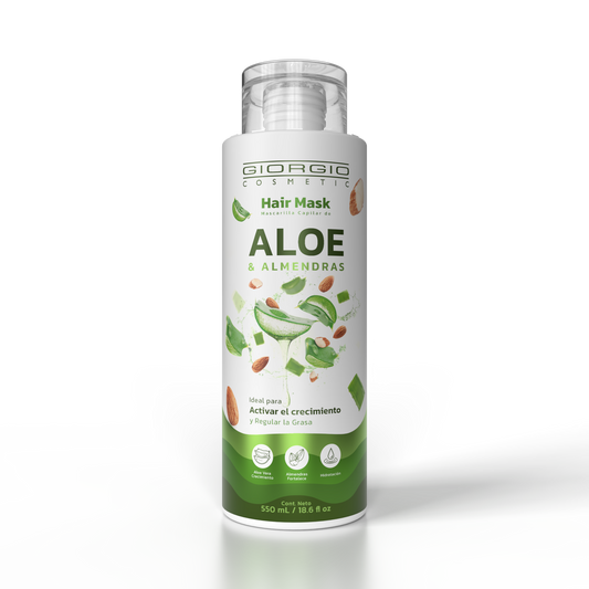 HAIR MASK DE ALOE & ALMENDRAS X 550 mL