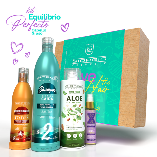 Kit Equilibrio Perfecto 💕(Cabello Graso)