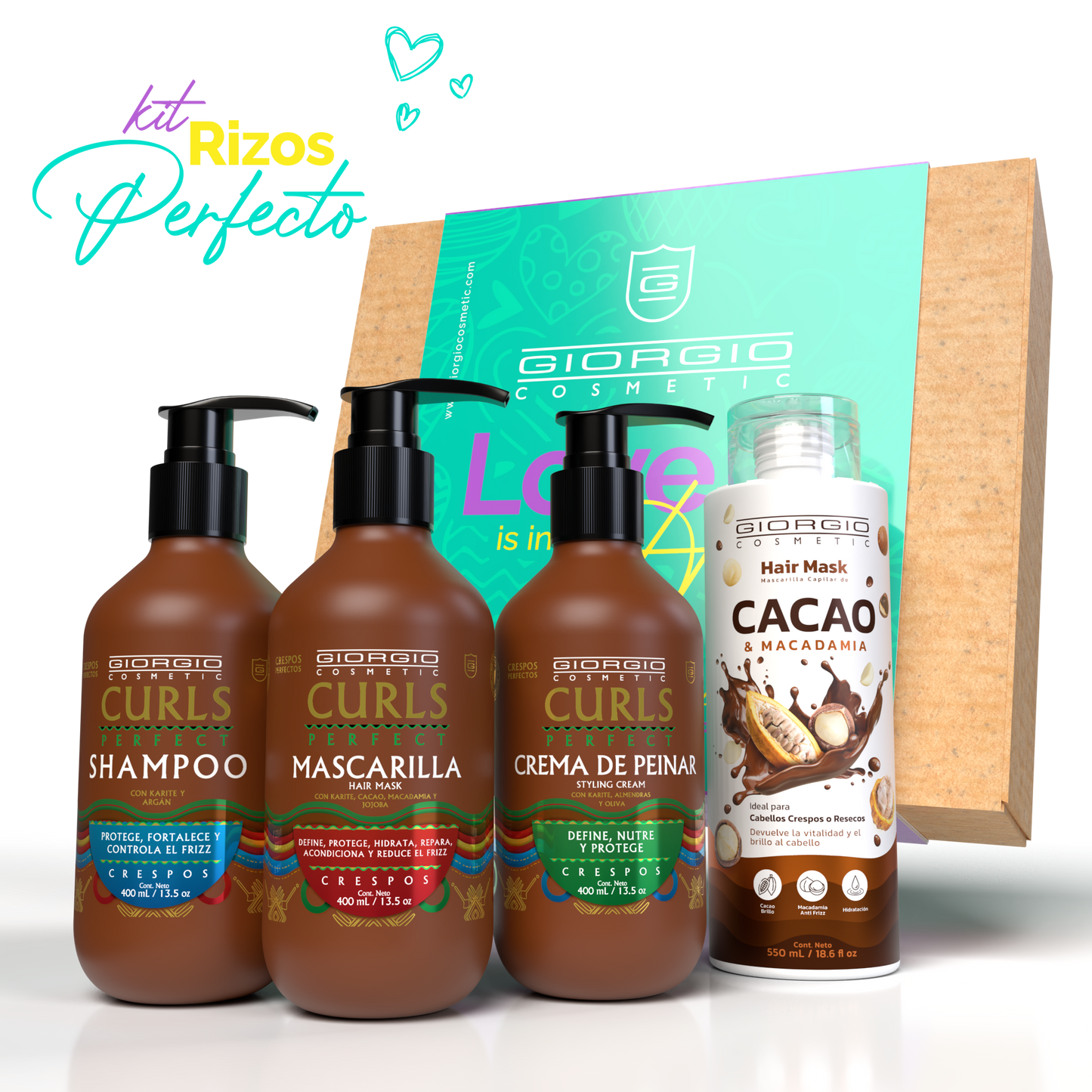 Kit Rizos Perfectos 💕(Cabello Crespo)