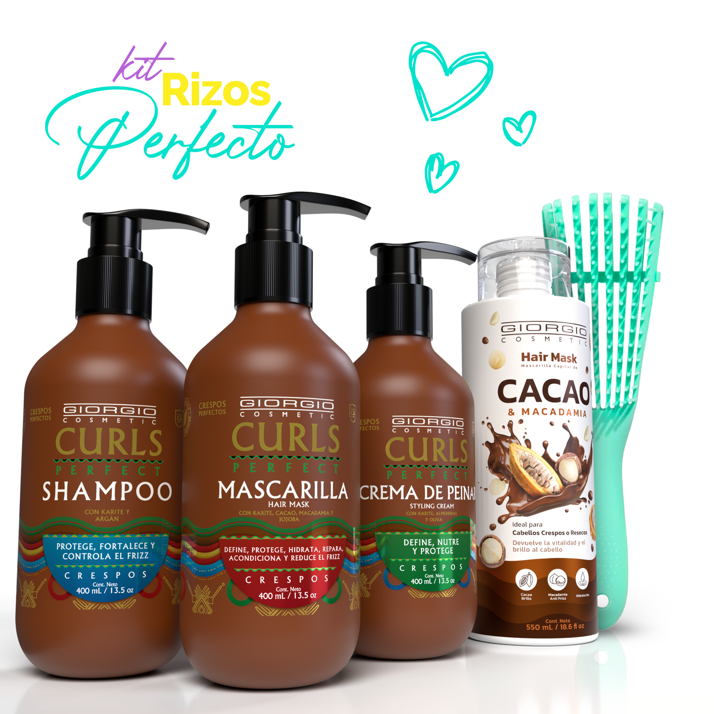 Kit Rizos Perfectos 💕(Cabello Crespo)