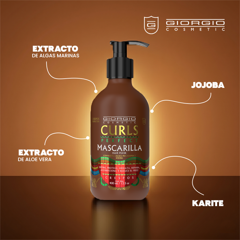 Mascarilla CURLS PERFECT (cabellos rizos y crespos)