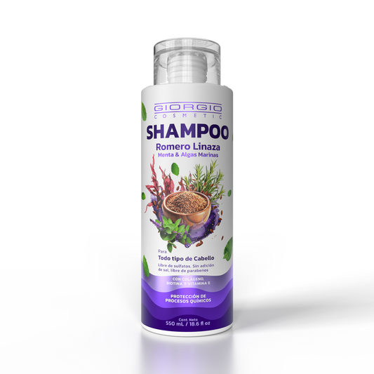SHAMPOO DE ROMERO LINAZA Y MENTA 550 mL