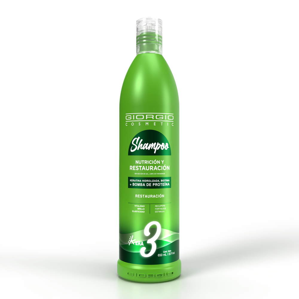 Shampoo Kera #3 NUTRICIÓN Y RESTAURACIÓN x 650 mL