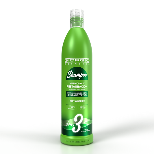 KERA - Shampoo 3 x 650 mL