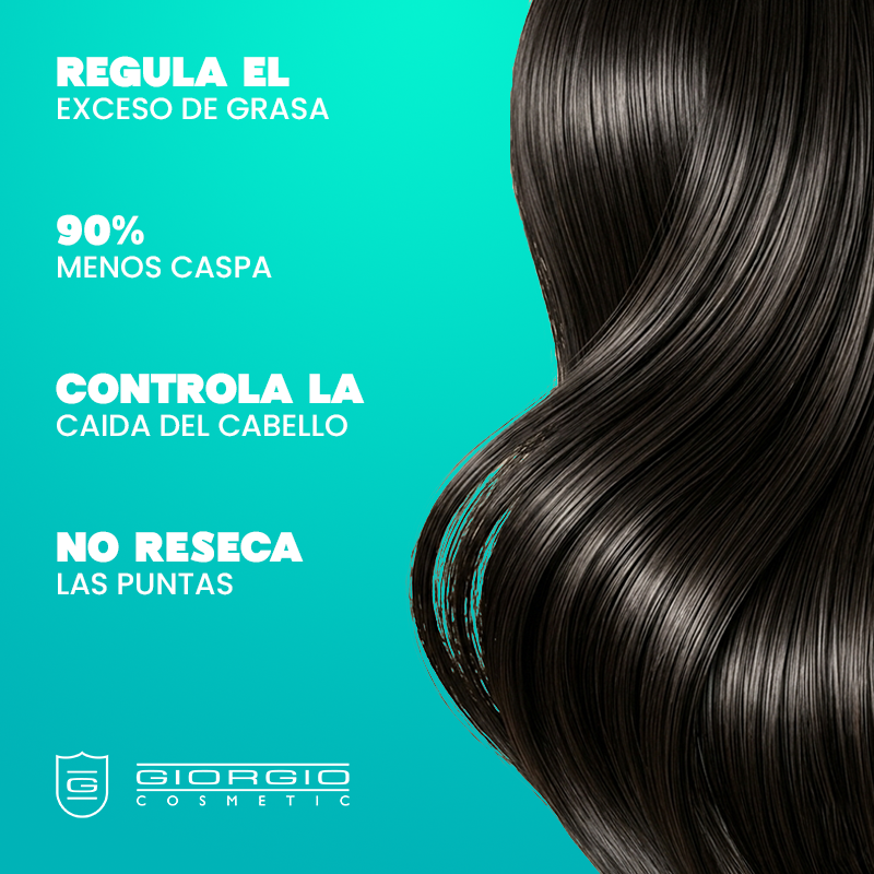 Shampoo Kera #2 CONTROL CAÍDA, Control Caspa y grasa x 350 mL